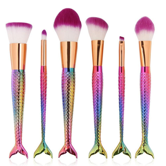 // A R I E L L E   J r. - Mythical 6pc Mermaid Makeup Brush Set