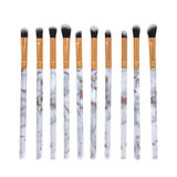 // T E S S A - Marble Luxe 10pc Makeup Brush Set